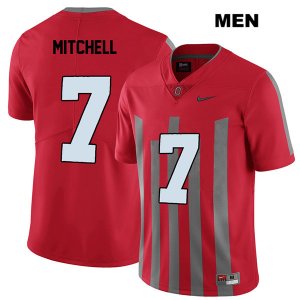 Men's NCAA Ohio State Buckeyes Teradja Mitchell #7 College Stitched Elite Authentic Nike Red Football Jersey UM20Z47JC